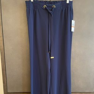 Michael Kors Navy palazzo pants NWT